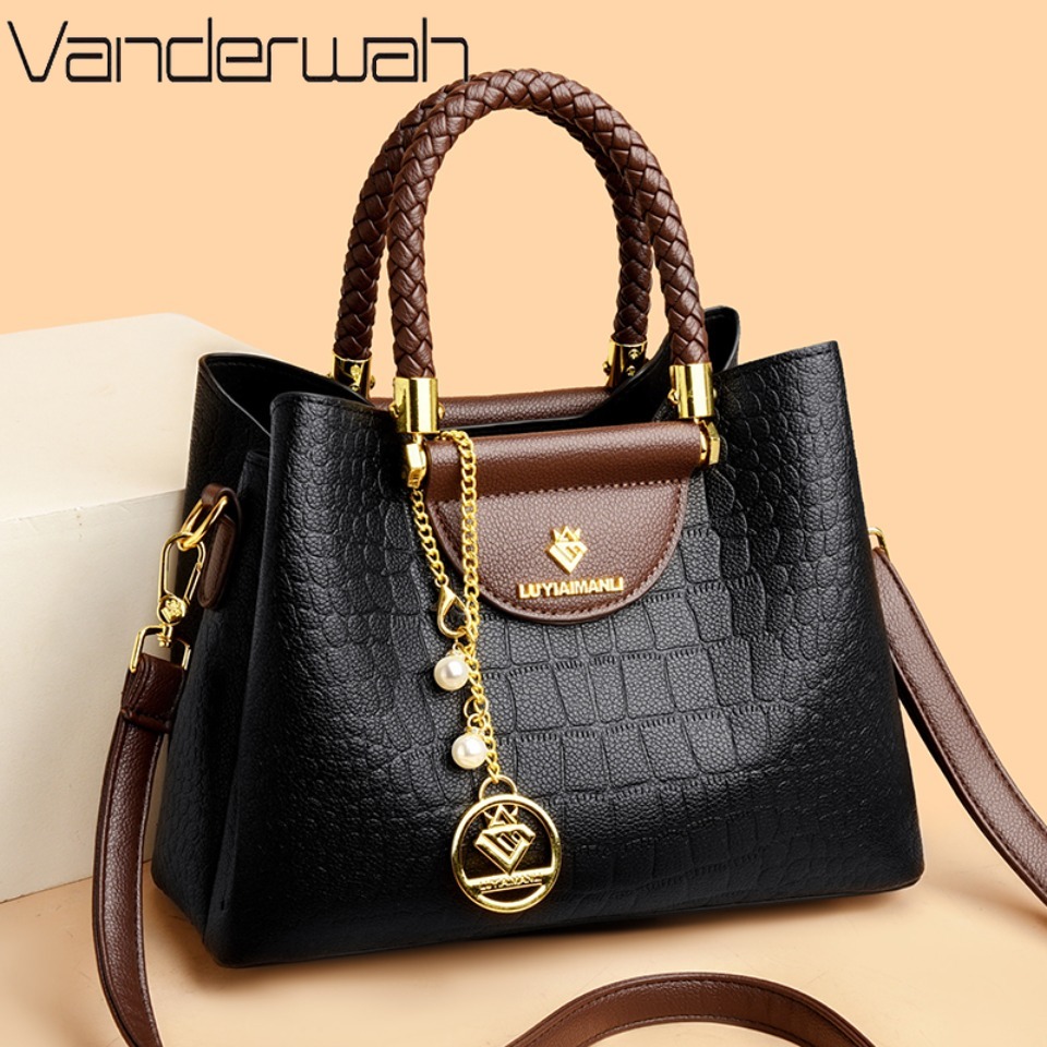 Luxury Bags Vendor - Woven Handle Genuine Brand High Quality