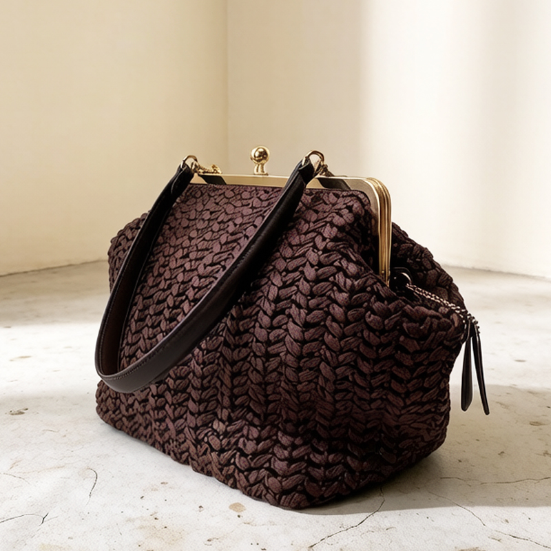 Hand-Woven Kisslock Frame Shou - Luxury Bags Vendor recension och pris