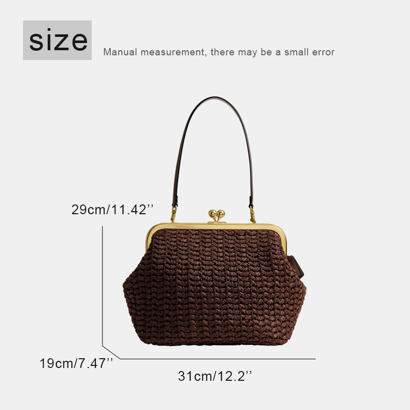 Hand-Woven Kisslock Frame Shou - Luxury Bags Vendor recension och pris