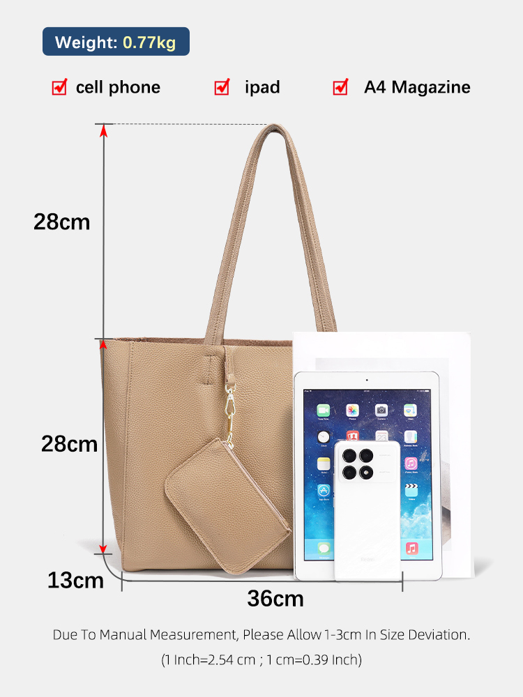 Zency Genuine Leather Large To - Luxury Bags Vendor recension och pris