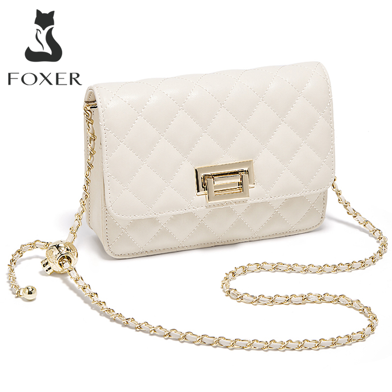 FOXER 2026 Women White Quilted - Luxury Quilted Bags recension och pris