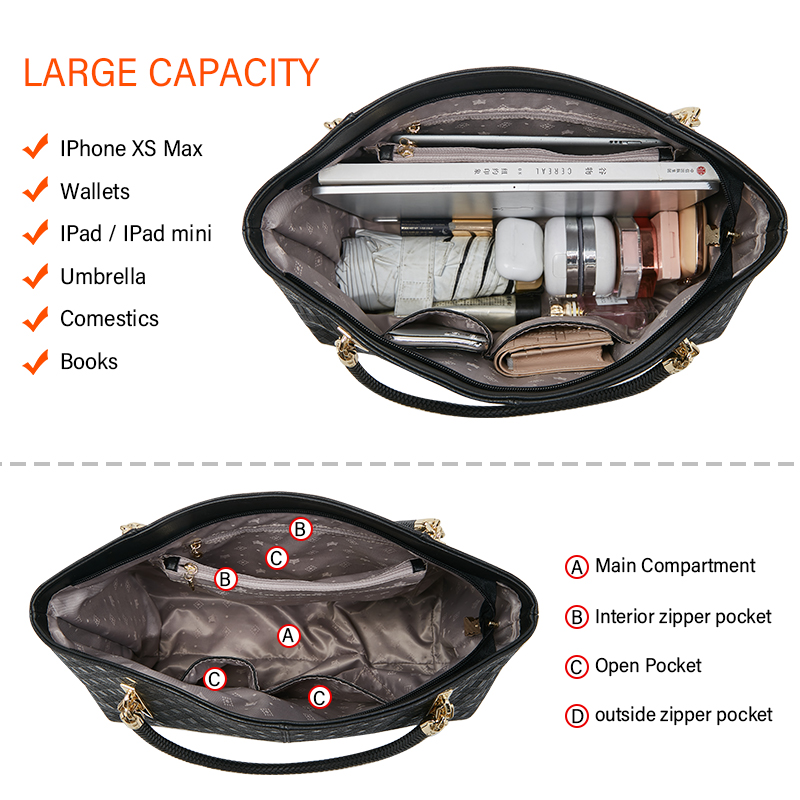 FOXER Genuine Leather Lady's H - Luxury Quilted Bags recension och pris