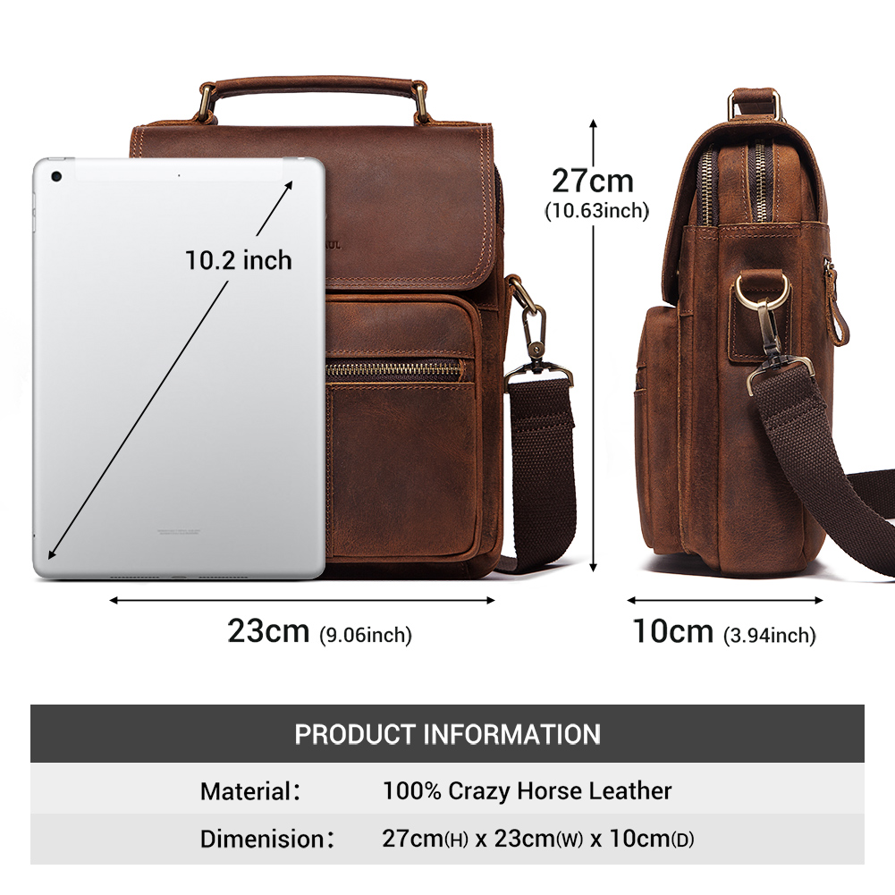 HUMERPAUL Genuine Leather Men' - Luxury Bags Outlet recension och pris